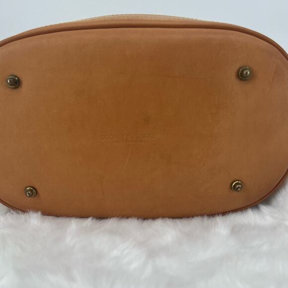 Dooney & Bourke Cabriolet Gray Canvas Tote with Leather trim - Picture 7 of 11